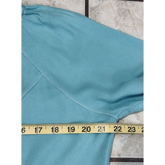 Ali Miles Women Size Large Embroidered Floral Tassel Tunic Top Boho Peasant - Picture 7 of 11